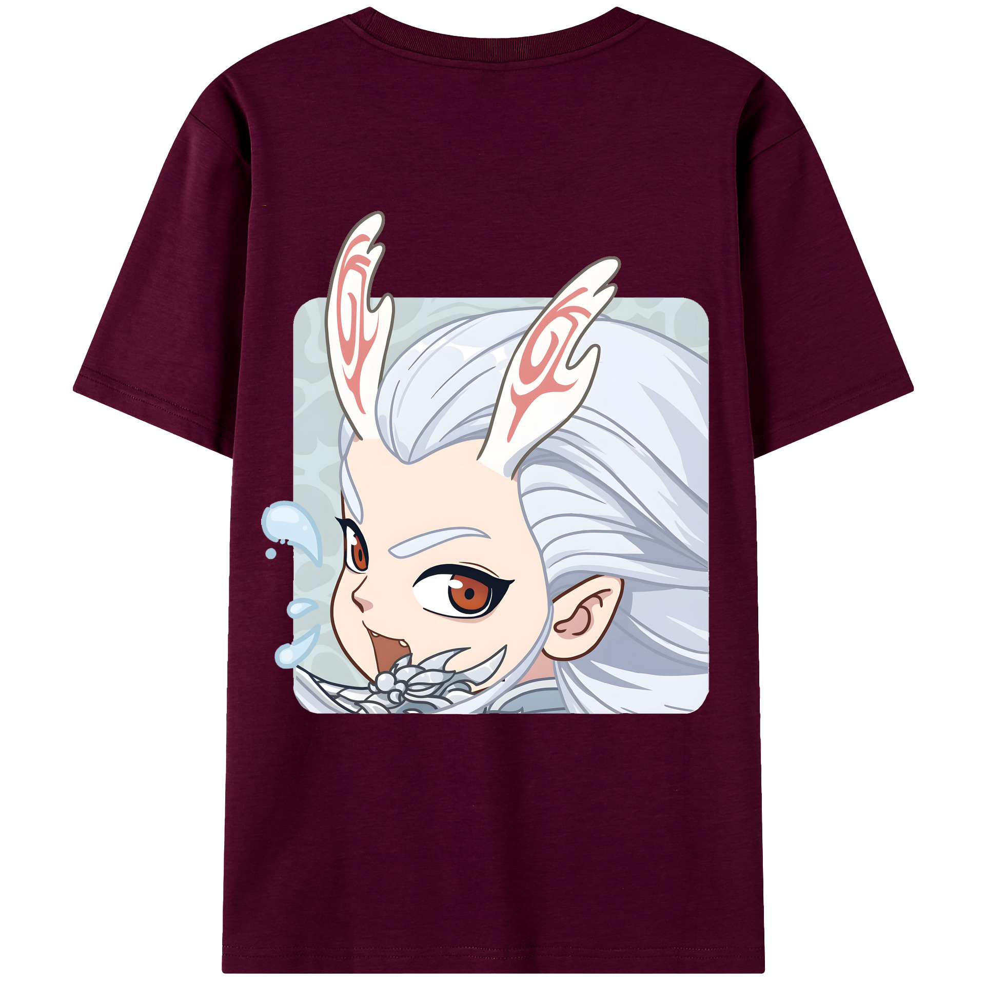（画像用） Ne Zha 2 ナタ 魔童の大暴れ レディース半袖Tシャツ(バックプリント)